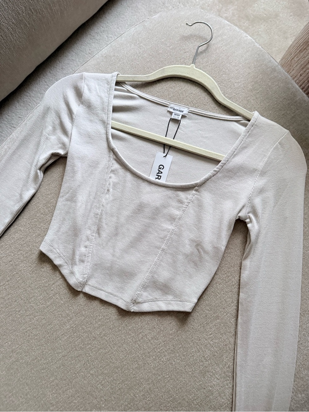 Garage Ribbed Corset Long Sleeve - New - Picture 3 of 4